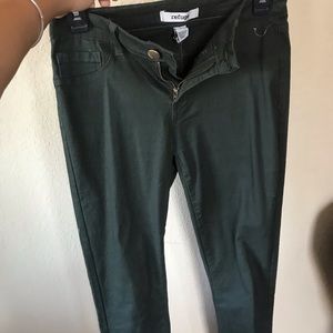 Green Skinny Pants